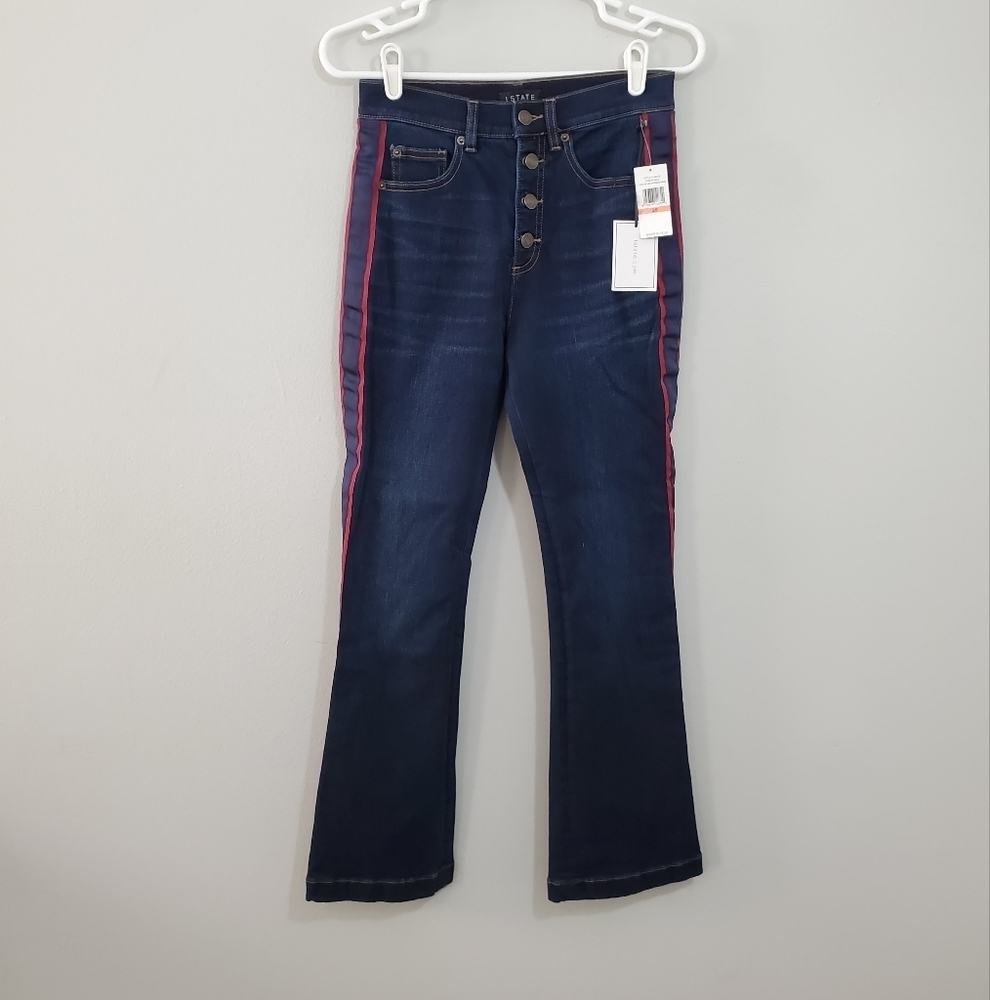 NWT 1. State Dark Rinse Wash Bootcut Jeans